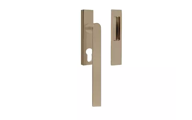 Hefschuifdeurbeslag PVD licht brons Arc Piet Boon PBA230Y PC69-Komgreep